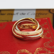 Lade das Bild in den Galerie-Viewer, Les must de Cartier Trinity Tricolour 18KT Gold mit Cartier Box &amp; Papiere in Gr. 52
