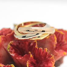 Lade das Bild in den Galerie-Viewer, Les must de Cartier Trinity Tricolour 18KT Gold mit Box &amp; Papiere in Gr. 53
