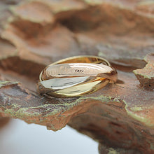 Lade das Bild in den Galerie-Viewer, Les must de Cartier Trinity Tricolour 18KT Gold mit Cartier Box in Gr. 51
