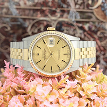 Lade das Bild in den Galerie-Viewer, Rolex Datejust Stahl/Gold Automatik Ref:16233 mit Rolex Box &amp; Papiere von 1996
