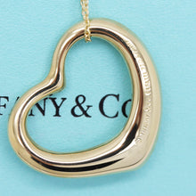 Lade das Bild in den Galerie-Viewer, Tiffany &amp; Co Halskette Elsa Peretti mit großen offenem Herz in 18KT Gold mit Box

