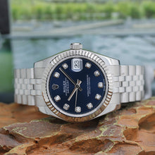 Lade das Bild in den Galerie-Viewer, Rolex Datejust Medium Stahl/Weißgold Ref : 178274 mit Rolex Box &amp; Papiere
