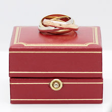 Lade das Bild in den Galerie-Viewer, Les must de Cartier Trinity Tricolour 18KT Gold mit Cartier Box in Gr. 52
