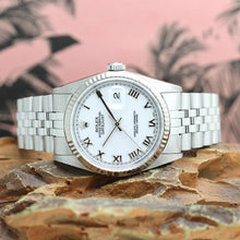 Lade das Bild in den Galerie-Viewer, Rolex Datejust Stahl/Weißgold Ref : 16234
