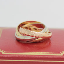 Lade das Bild in den Galerie-Viewer, Les must de Cartier Trinity Tricolour 18KT Gold mit Cartier Box in Gr. 51
