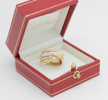 Lade das Bild in den Galerie-Viewer, Les must de Cartier Trinity Tricolour 18KT Gold mit Cartier Box in Gr. 51
