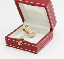 Lade das Bild in den Galerie-Viewer, Les must de Cartier Trinity Tricolour 18KT Gold mit Cartier Box in Gr. 51
