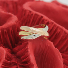 Lade das Bild in den Galerie-Viewer, Cartier Trinity Tricolour 18KT Gold mit Cartier Box in Gr. 55
