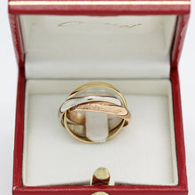 Lade das Bild in den Galerie-Viewer, Les must de Cartier Trinity Tricolour 18KT Gold mit Cartier Box in Gr. 52
