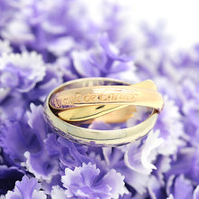 Lade das Bild in den Galerie-Viewer, Cartier Trinity Tricolour 18KT Gold mit Cartier Box in Gr. 54
