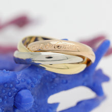 Lade das Bild in den Galerie-Viewer, Cartier Trinity Tricolour 18KT Gold mit Cartier Box in Gr. 54
