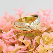 Lade das Bild in den Galerie-Viewer, Cartier Trinity Tricolour 18KT Gold mit Cartier Box in Gr. 50
