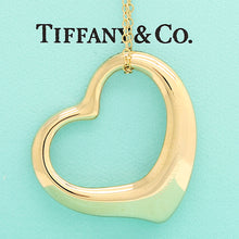 Lade das Bild in den Galerie-Viewer, Tiffany &amp; Co. Elsa Peretti &quot;großes Herz&quot; Halskette in 18KT Gold mit Box
