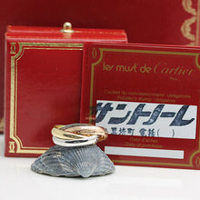 Lade das Bild in den Galerie-Viewer, Les must de Cartier Trinity Tricolour 18KT Gold mit Cartier Box &amp; Papiere in Gr. 50
