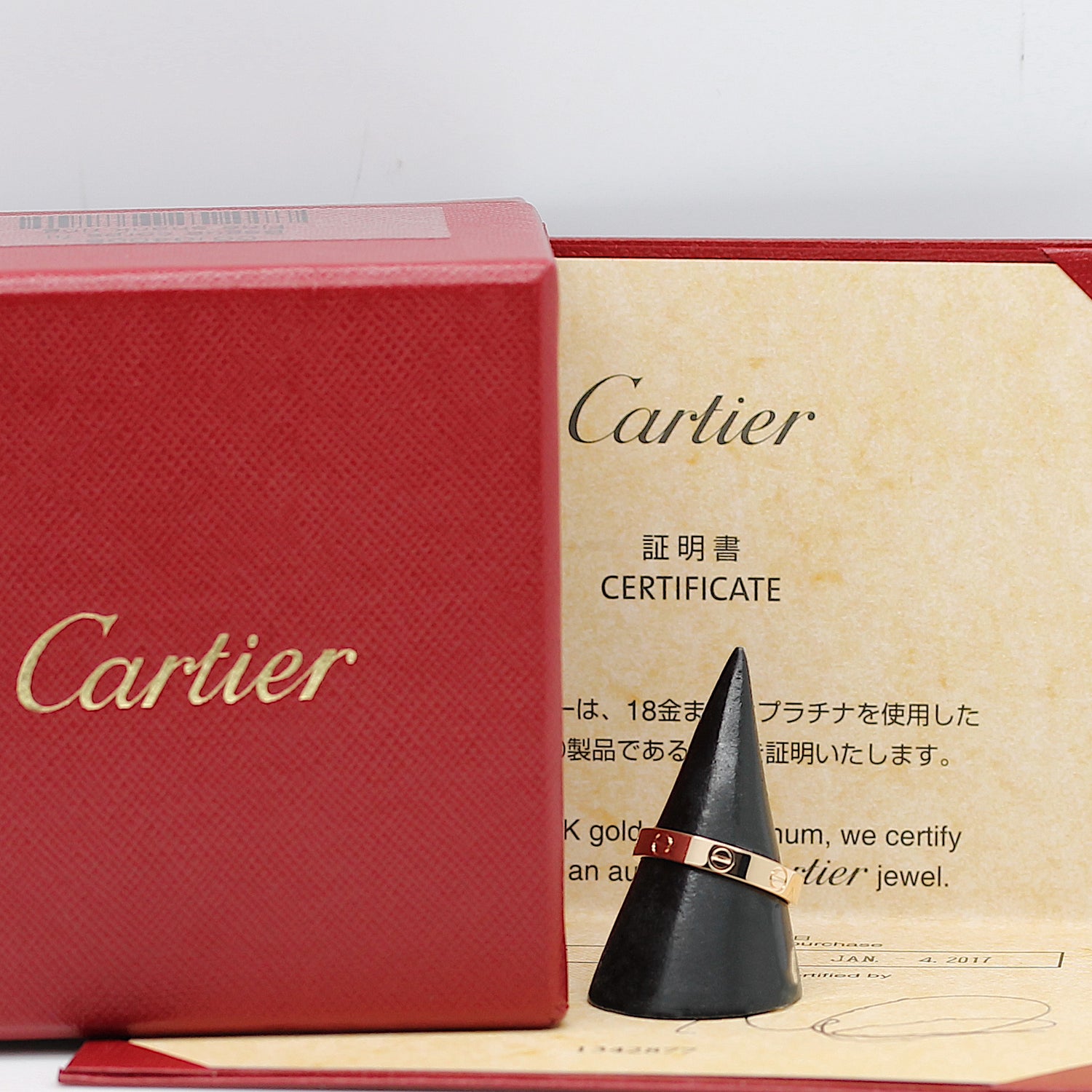Cartier Love Ring in 18KT Rosegold mit Cartier Box & Papiere in Gr. 56