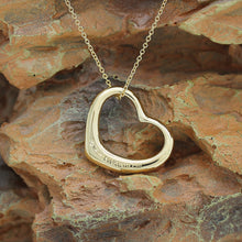 Lade das Bild in den Galerie-Viewer, Tiffany &amp; Co. Elsa Peretti &quot;offenes Herz&quot; in Groß Halskette in 18KT Gold mit Box
