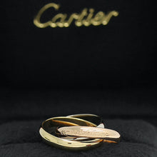 Lade das Bild in den Galerie-Viewer, Les must de Cartier Trinity Tricolour 18KT Gold mit Cartier Box in Gr. 53
