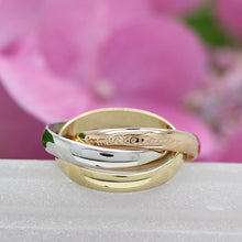 Lade das Bild in den Galerie-Viewer, Les must de Cartier Trinity Tricolour 18KT Gold mit Cartier Box &amp; Papiere in Gr. 50
