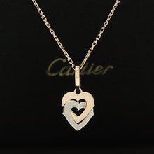 Lade das Bild in den Galerie-Viewer, Cartier &quot; Double Heart &quot; Halskette in 18KT Rosegold mit Cartier Box
