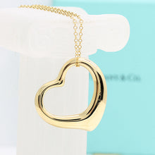 Lade das Bild in den Galerie-Viewer, Tiffany &amp; Co. Elsa Peretti &quot;großes Herz&quot; Halskette in 18KT Gold mit Box
