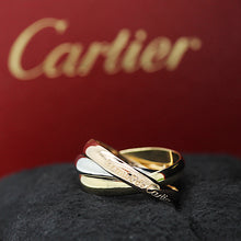 Lade das Bild in den Galerie-Viewer, Les must de Cartier Trinity Tricolour 18KT Gold mit Cartier Box &amp; Papiere in Gr. 50
