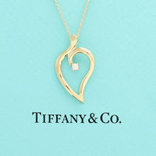 Lade das Bild in den Galerie-Viewer, Tiffany &amp; Co. &quot;offenem Blatt &quot; Halskette in 18KT Gold mit Box
