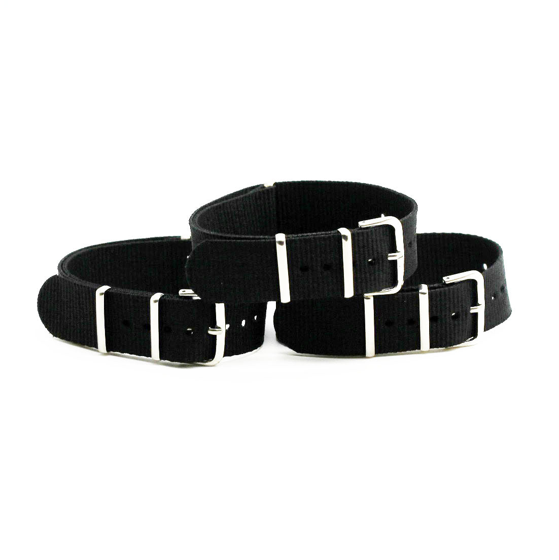 1 x Nato Armband – schwarz – 20mm – passend für diverse Sport Modelle