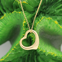 Lade das Bild in den Galerie-Viewer, Tiffany &amp; Co. Elsa Peretti &quot;offenes Herz&quot; Halskette in 18KT Gold mit Box
