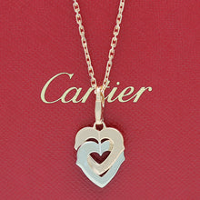 Lade das Bild in den Galerie-Viewer, Cartier &quot; Double Heart &quot; Halskette in 18KT Rosegold mit Cartier Box
